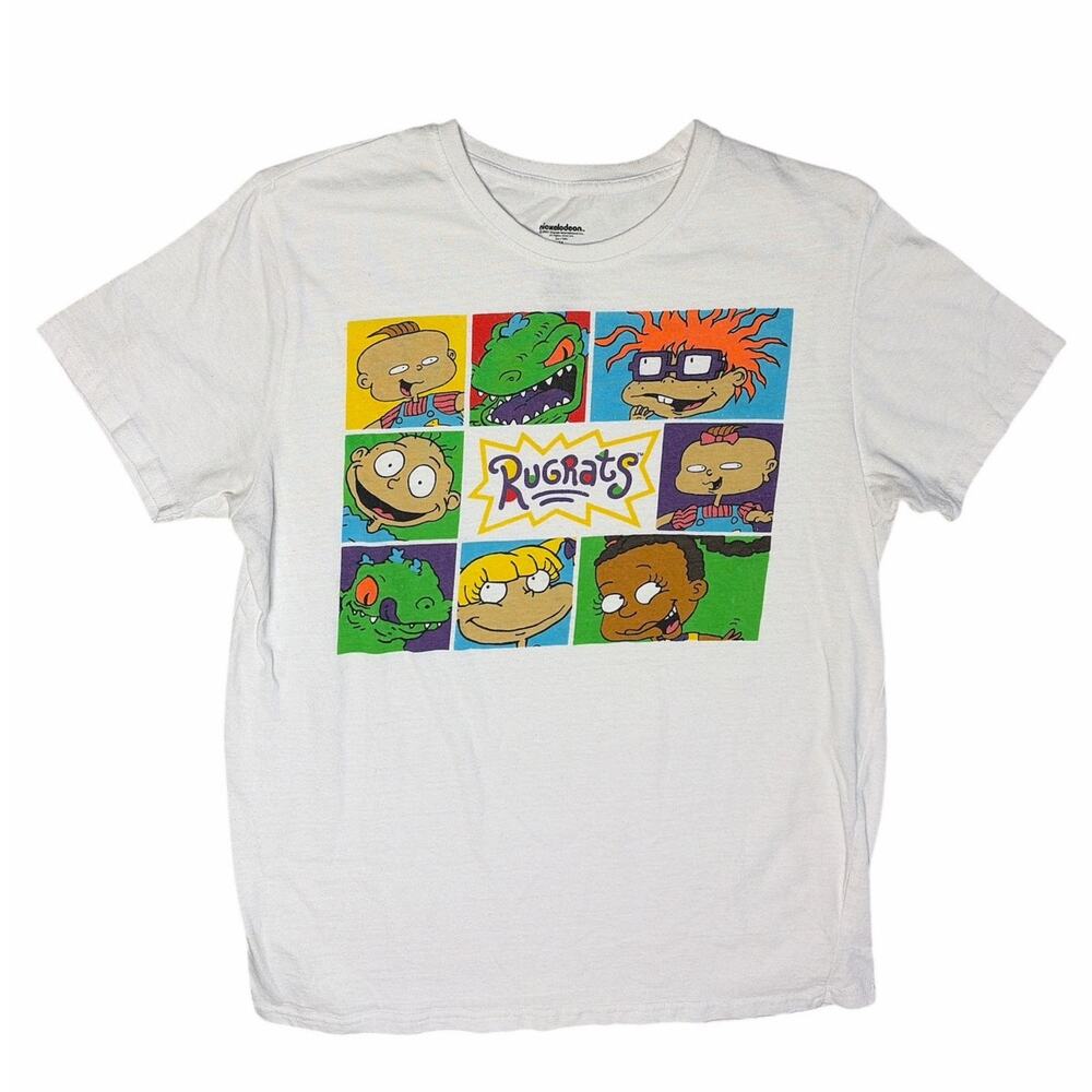 Nickelodeon Rugrats White Short Sleeve T-Shirt size Medium